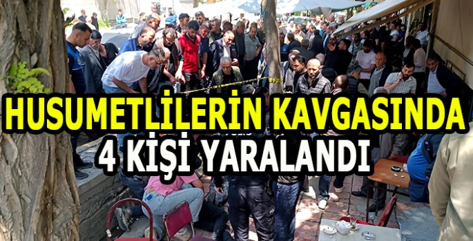Husumetlilerin silahlı kavgasında 4 kişi yaralandı
