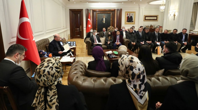 İçişleri Bakanı Soylu, 1071 Malazgirt FM’i Kabul etti