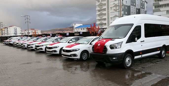 İçişleri Bakanlığınca Bitlis Emniyet Müdürlüğüne 12 yeni araç tahsis edildi