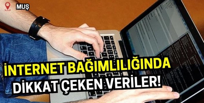 İnternet bağımlılığı listesinde Muş’un sıralaması dikkat çekti!
