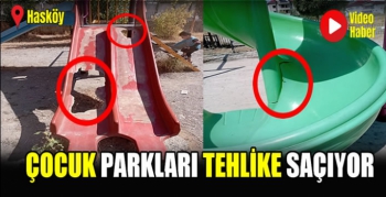 Hasköy çocuk parkları tehlike saçıyor! Vatandaş tepkili: Park için Muş’a gidiyoruz