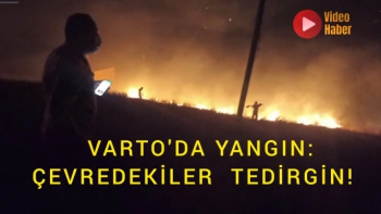 Varto'da yangın: Çevredekiler tedirgin!