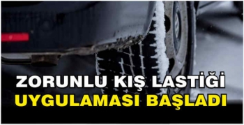 Zorunlu kış lastiği uygulaması başladı