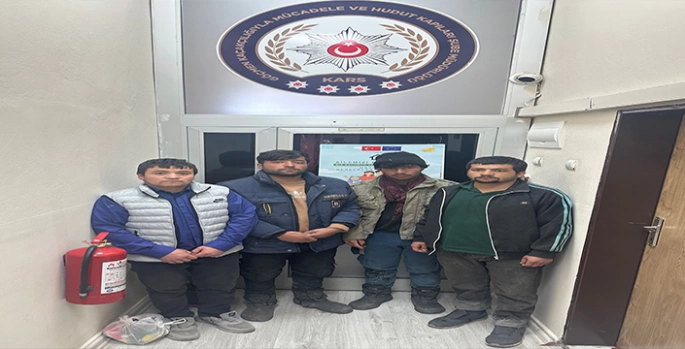 Kars'ta 6 düzensiz göçmen yakalandı