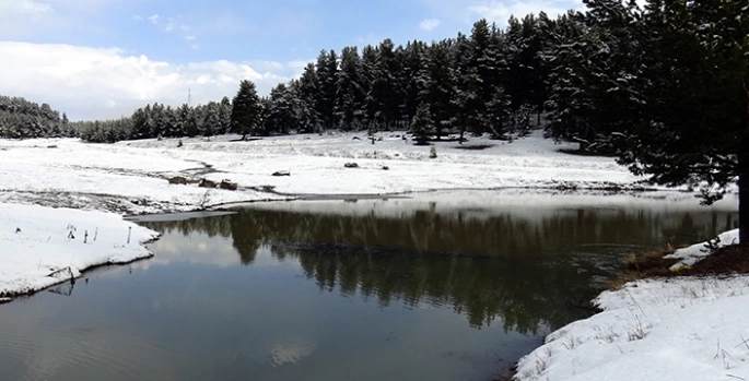 Kars'ta kar yağışı etkili oldu