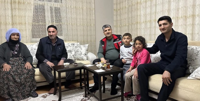 Keban'da Yaşlılara Saygı Haftası kapsamında aile ziyareti