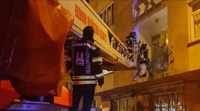 Komşu ilde apartman yangını: 10 kişi hastanelik oldu