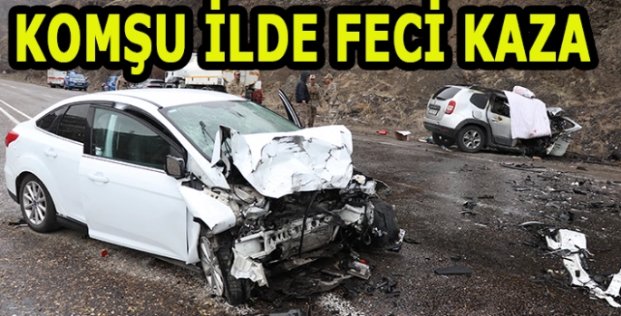 Komşu ilde feci kaza