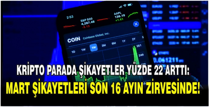 Kripto parada şikayetler yüzde 22 arttı: Mart şikayetleri son 16 ayın zirvesinde!