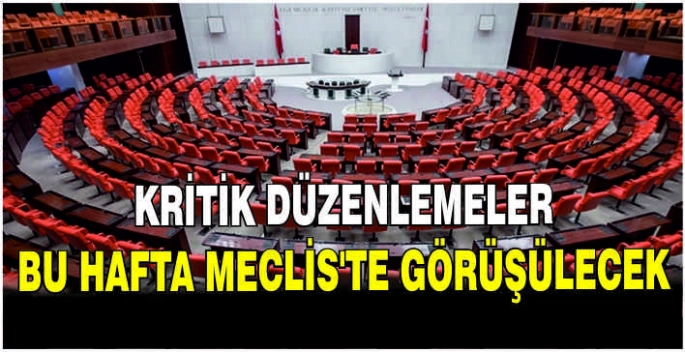 Kritik düzenlemeler bu hafta Meclis'te görüşülecek