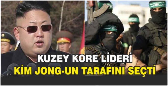 Kuzey Kore lideri Kim Jong-un tarafını seçti