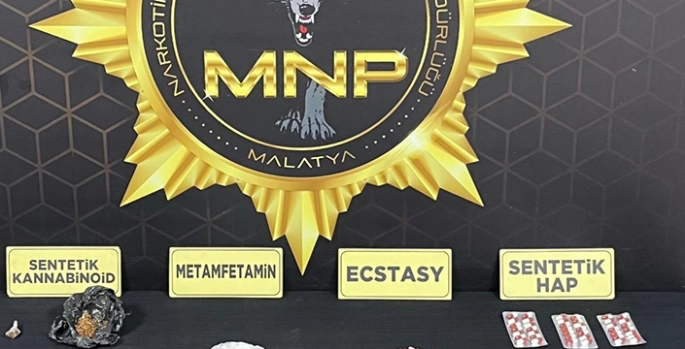 Malatya'da uyuşturucu operasyonunda 4 zanlı yakalandı