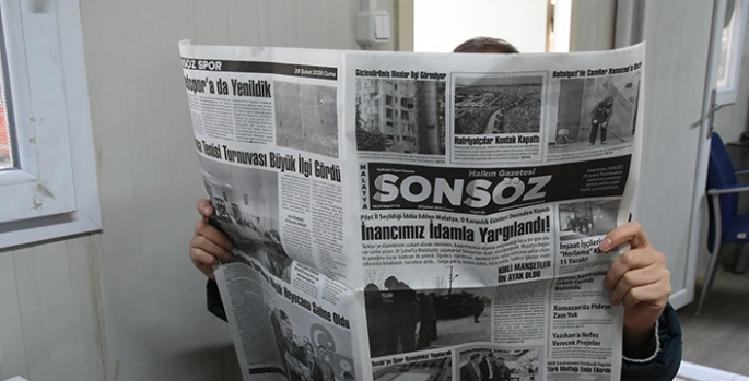 Malatya'nın ilk renkli gazetesi 28 Şubat'ta siyah-beyaz basıldı