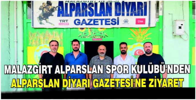Malazgirt Alparslan Spor Kulübü’nden Alparslan Diyarı Gazetesi’ne ziyaret