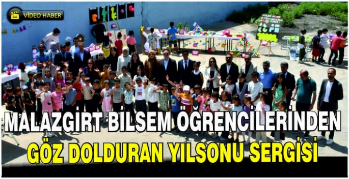 Malazgirt BİLSEM öğrencilerinden göz dolduran yılsonu sergisi