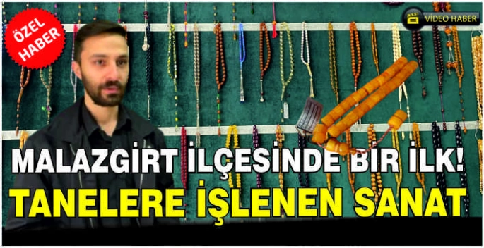 Malazgirt ilçesinde bir ilk! Tanelere işlenen sanat