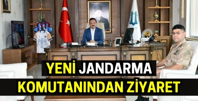 Malazgirt'in yeni jandarma komutanından Kaymakam Bayram'a ziyaret