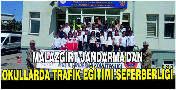 Malazgirt Jandarma’dan okullarda Trafik Eğitimi Seferberliği