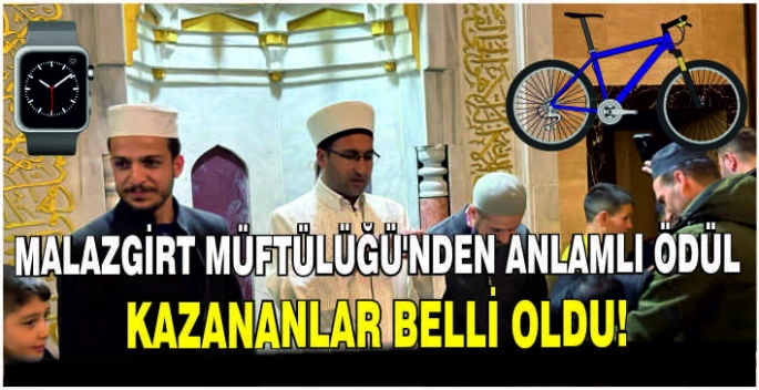 Malazgirt Müftülüğü’nden anlamlı ödül: Kazananlar belli oldu!