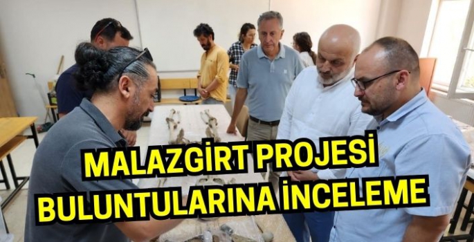 Malazgirt Projesi buluntularına inceleme