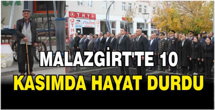 Malazgirt’te 10 Kasım Atatürk’ü anma etkinliği