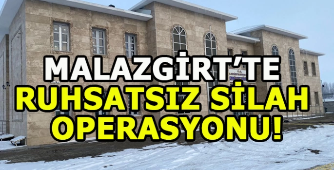 Malazgirt’te av tüfekleri ve fişekler ele geçirildi kayıp şahıs bulundu!