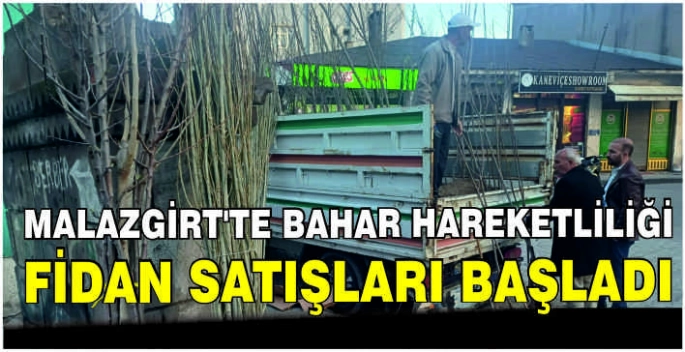 Malazgirt’te bahar hareketliliği: Fidan satışları başladı