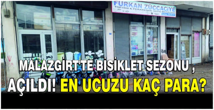 Malazgirt'te bisiklet sezonu açıldı! En ucuzu kaç para?