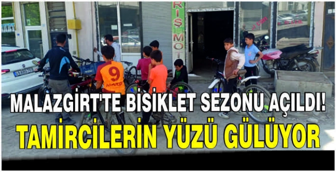 Malazgirt’te bisiklet sezonu açıldı: Tamircilerin yüzü gülüyor