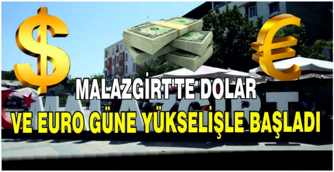 Malazgirt’te Dolar ve Euro güne yükselişle başladı