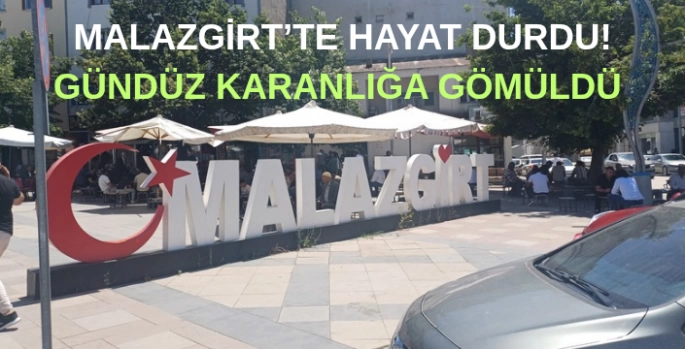 Malazgirt'te elektrik kesintisi hayatı olumsuz etkiledi 