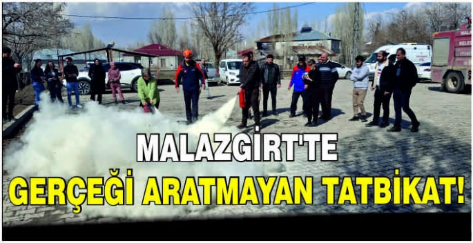 Malazgirt’te gerçeği aratmayan tatbikat!