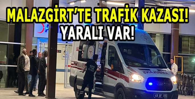 Malazgirt’te korkutan kaza: 2 Araç köy yolunda çarpıştı!