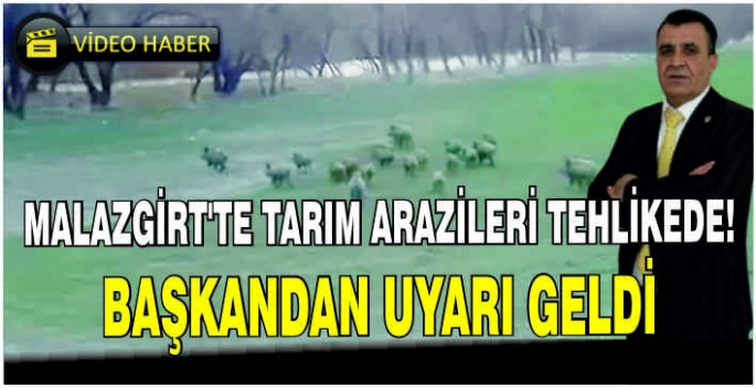 Malazgirt'te tarım arazileri tehlikede: Başkandan uyarı geldi