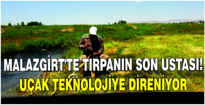 Malazgirt’te tırpanın son ustası! Uçak teknolojiye direniyor