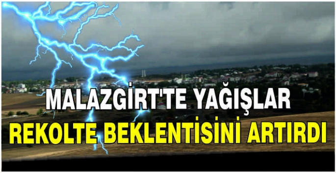 Malazgirt'te yağışlar rekolte beklentisini artırdı