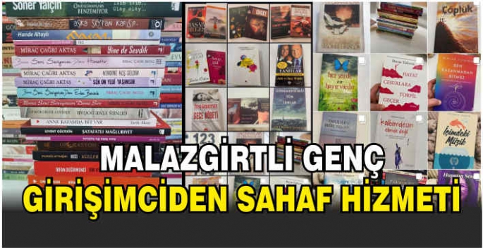 Malazgirtli genç girişimciden sahaf hizmeti