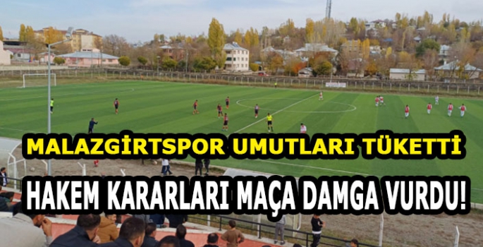 Malazgirtspor evinde mağlup oldu: Hakem kararları maça damga vurdu!