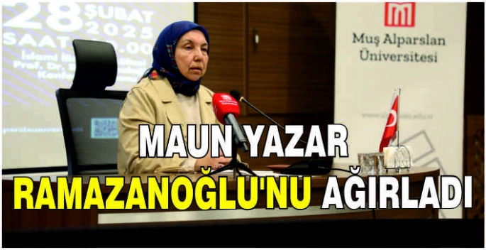 MAUN yazar Ramazanoğlu'nu ağırladı