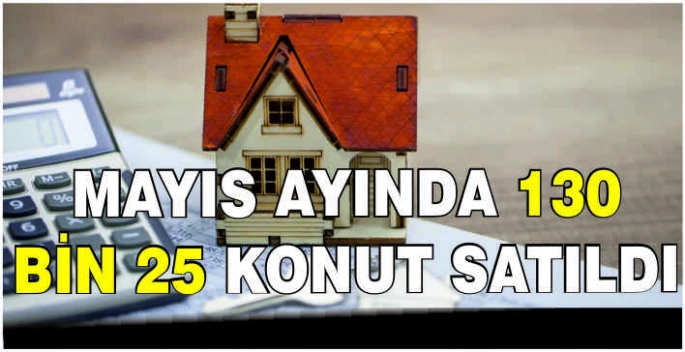 Mayıs ayında 130 bin 25 konut satıldı