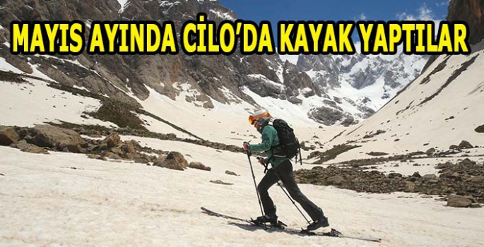 Mayıs ayında Cilo Dağlarında kayak yaptılar