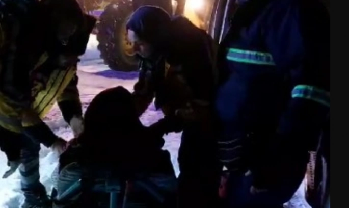 Mazgirt'te hastalanan kadın için ekipler, devreye girdi