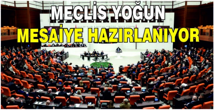 Meclis yoğun mesaiye hazırlanıyor