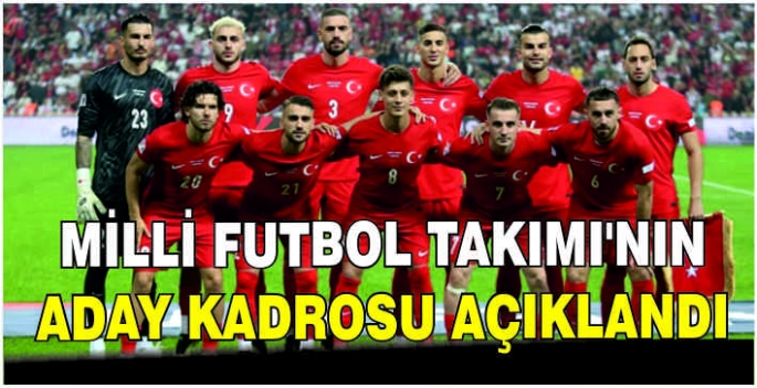 Milli Futbol Takımı'nın aday kadrosu açıklandı