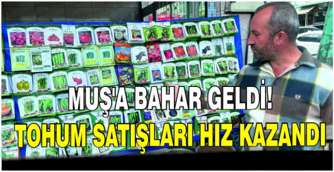 Muş'a bahar geldi! Tohum satışları hız kazandı