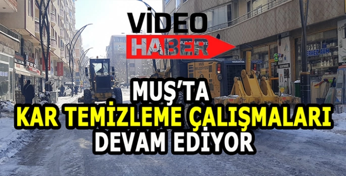Muş Belediyesi kar temizleme çalışmalarına devam ediyor: Aralıksız çalışan ekipler yolları açıyor!