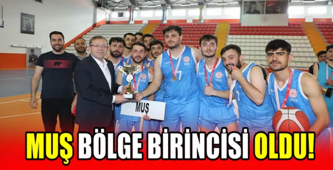 Muş bölge birincisi oldu!