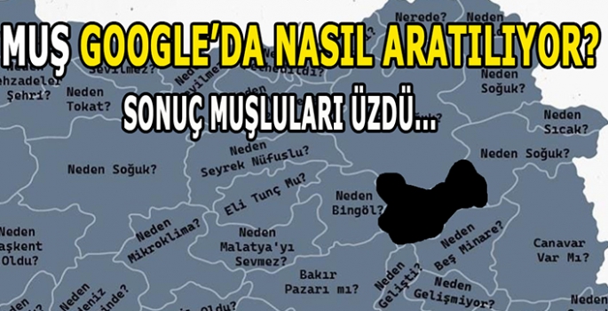 Muş Google'da nasıl aratılıyor? İlginç sonuç Muşluları üzdü…