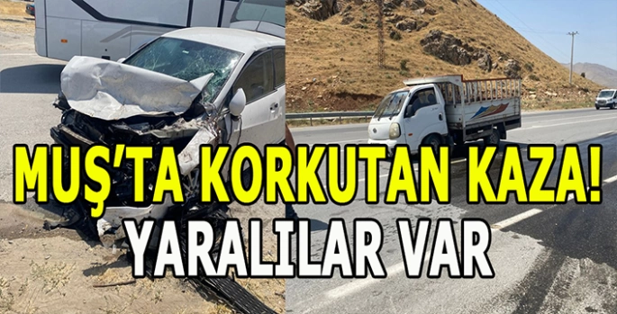Muş Havalimanı kavşağında kaza: Yaralılar var!