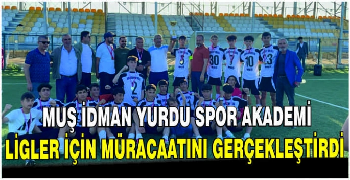 Muş İdman Yurdu Spor Akademi Ligler için müracaatını gerçekleştirdi